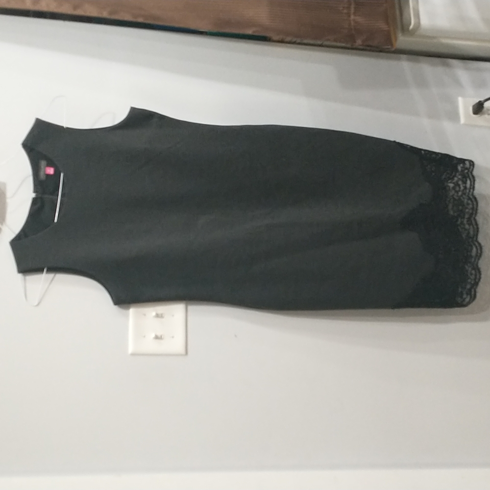vince camuto grey dark and black dress